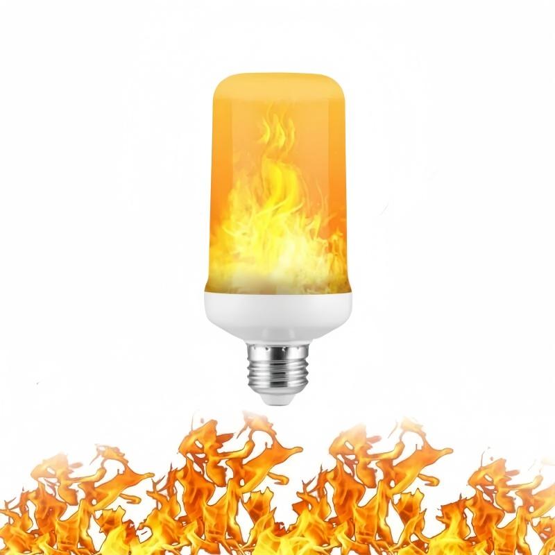New Dynamic Flame Effect Fire Light Bulb E27 E14 Corn Bulb Creative Flickering Emulation Led Lamp Light