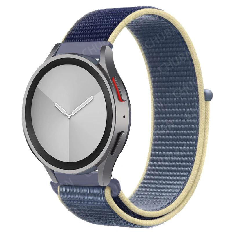 Nylon Loop Band For Samsung Galaxy Watch 6/5/pro/4/Classic/active 2 43-47-44mm 20mm/22mm Sport Bracelet Huawei Gt 4/2/e/3 Strap