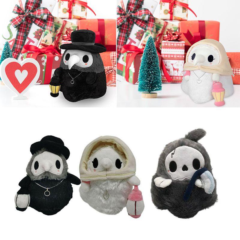 Светящаяся плюшевая игрушка в виде пары Чумного доктора и медсестры, милый и уникальный подарок