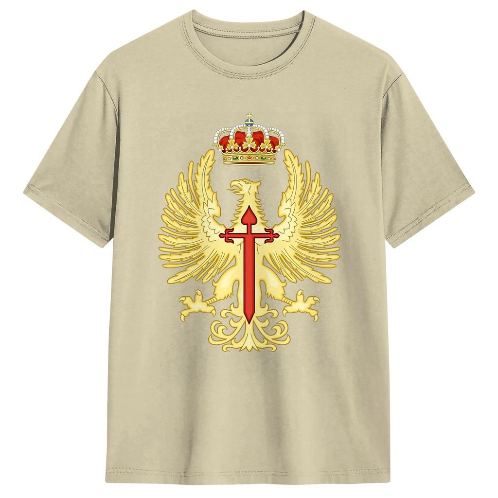 Spanish Army Emblem T Shirt Summer 100 Cotton T Shirts For Men Hipster Casual Tee Shirt Short Sleeve Y2K Casual Tops