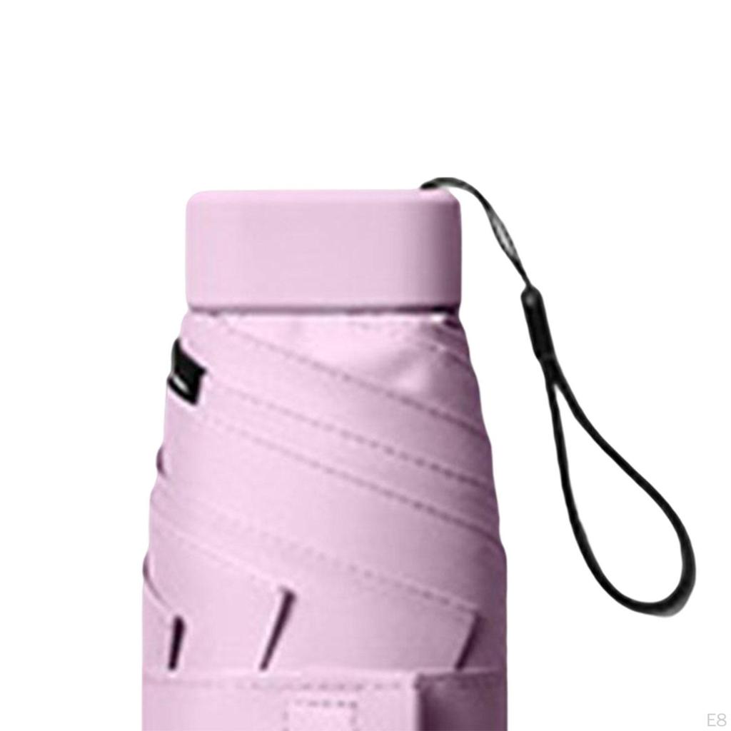 Зонт с футляром Компактный дизайн Идеально подходит для путешествий Легкий портативный зонтик от солнца на открытом воздухе и дождя