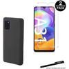 Tempered Glasses and Protective Case - Toproduits® - Galaxy A31 - Black - Flexible - Shock and Scratch Protection