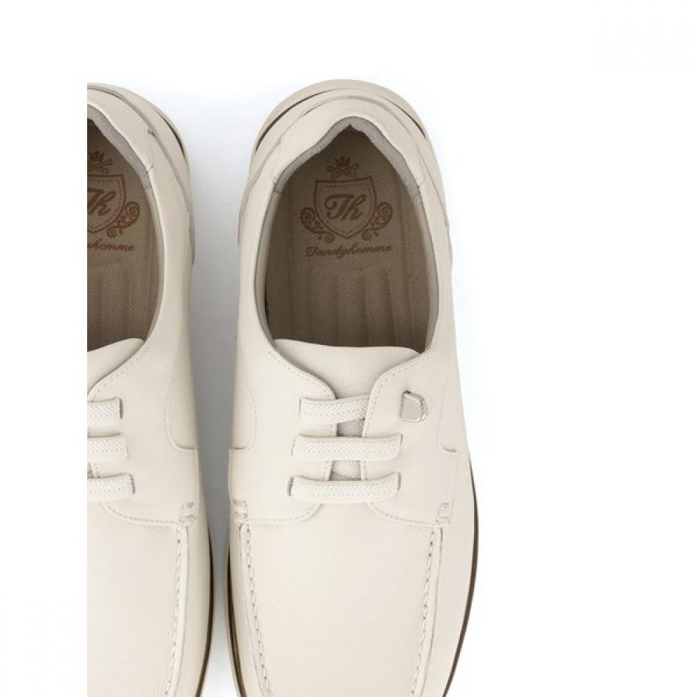 Tandy Men S caSual Boat SneakerS Ivory 516487a