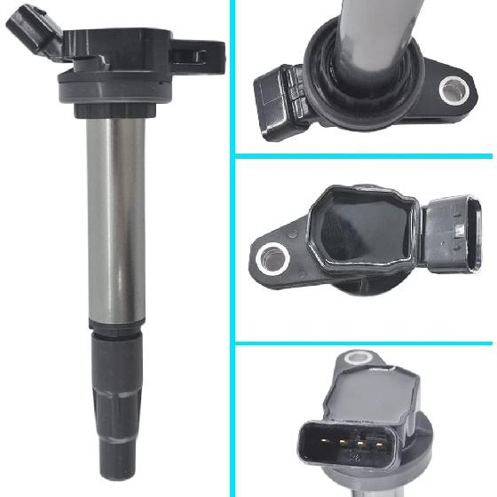 Iridium Spark Plug Ignition Coil Pack UF596 Set of 4pcs Compatible with 2009 2010 2011 Toyota Corolla S Matrix Prius 2012 2013 2014 CT200h IM XD