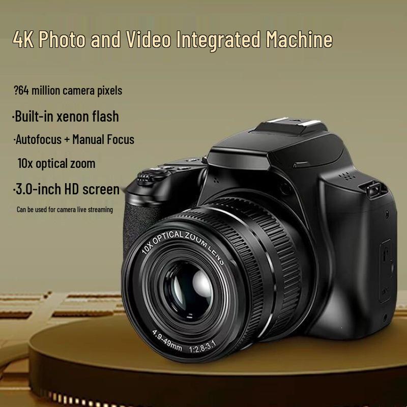 64MP Digital HD Mirrorless DSLR for Professional Video & Live Streaming