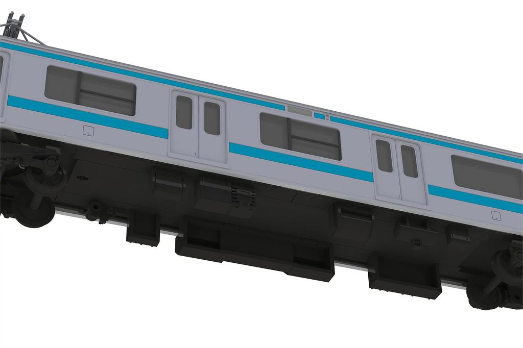 PLUM Scale JR East 209 Series DC Electric Train Moha 209 Display Unpainted Plastic PP178 Plakit-Extra 1/80 Type, Keihin-Tohoku Color, & 208, Model,