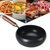 Traditional Wok Hammered Iron Pan with Non-Stick Coating Wooden Handle Frying Pan Japanese Cookware