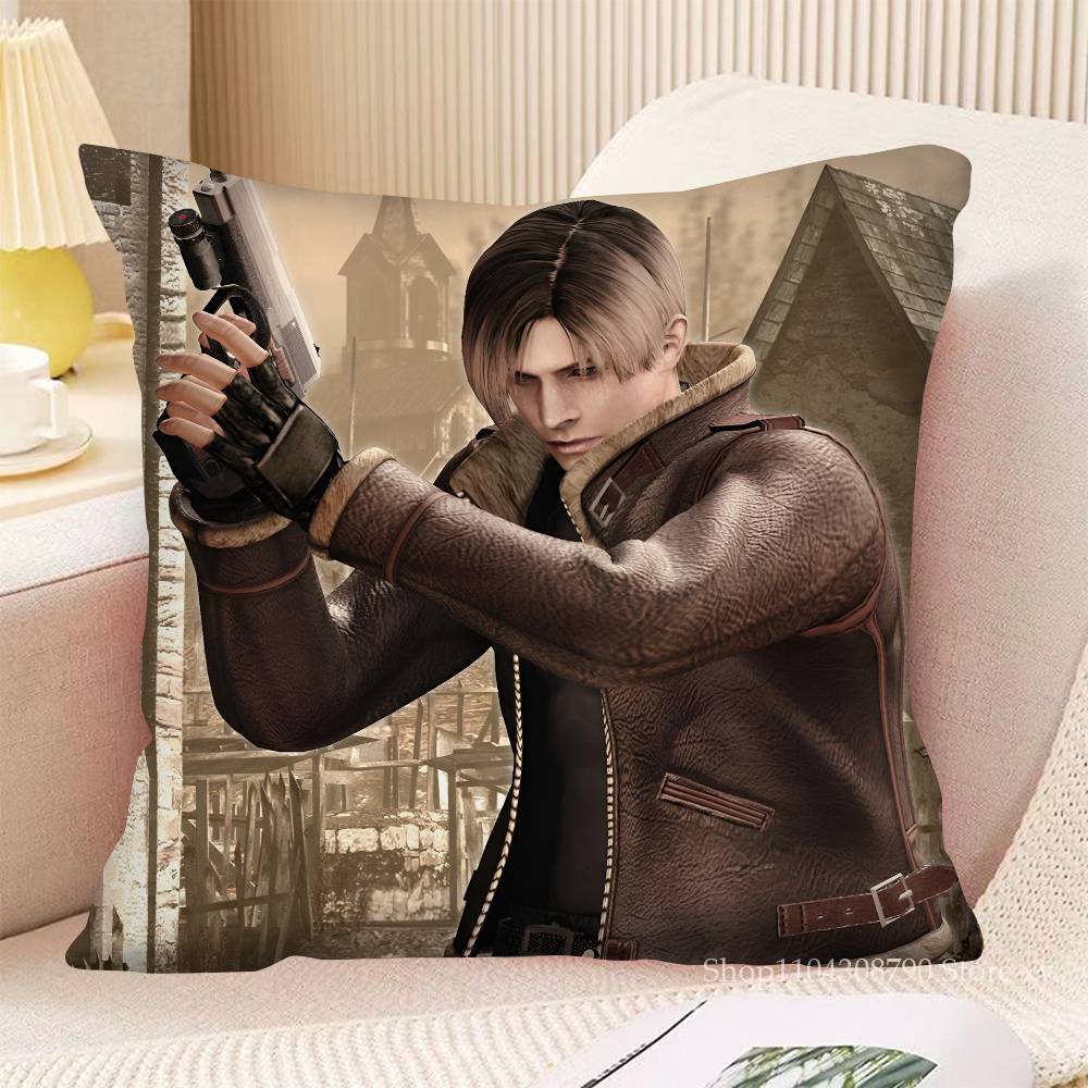 Кейс для подушки Leon Kennedy R-Resident E-Evil Модный квадратный чехол для подушки Спальня Диван Комната Ins Декор Отдых
