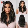 Synthetic Bob Hair Wig with Bangs Ombre Platinum Blonde Cosplay Wigs for Women Short Heat Resistant Female Daily Lolita Wavy Wig