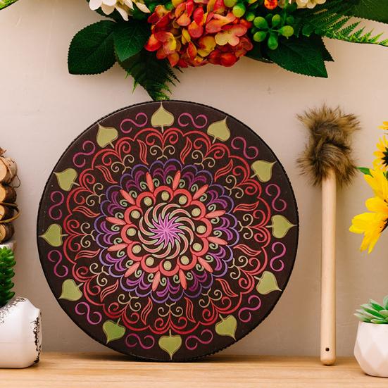 1 комплект шаманский барабан с голенью праздничное украшение в этническом стиле богемный маленький звуковой целитель барабан ударный инструмент