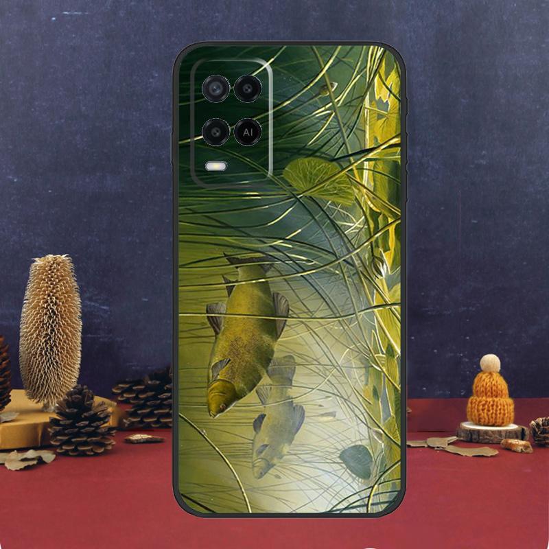 CARP FISH FISHING For OPPO A54S A74 A94 A58 A78 A98 A16 A76 A96 A15 A17 A77 A5 A9 A52 A72 A79 A53S A57S Case