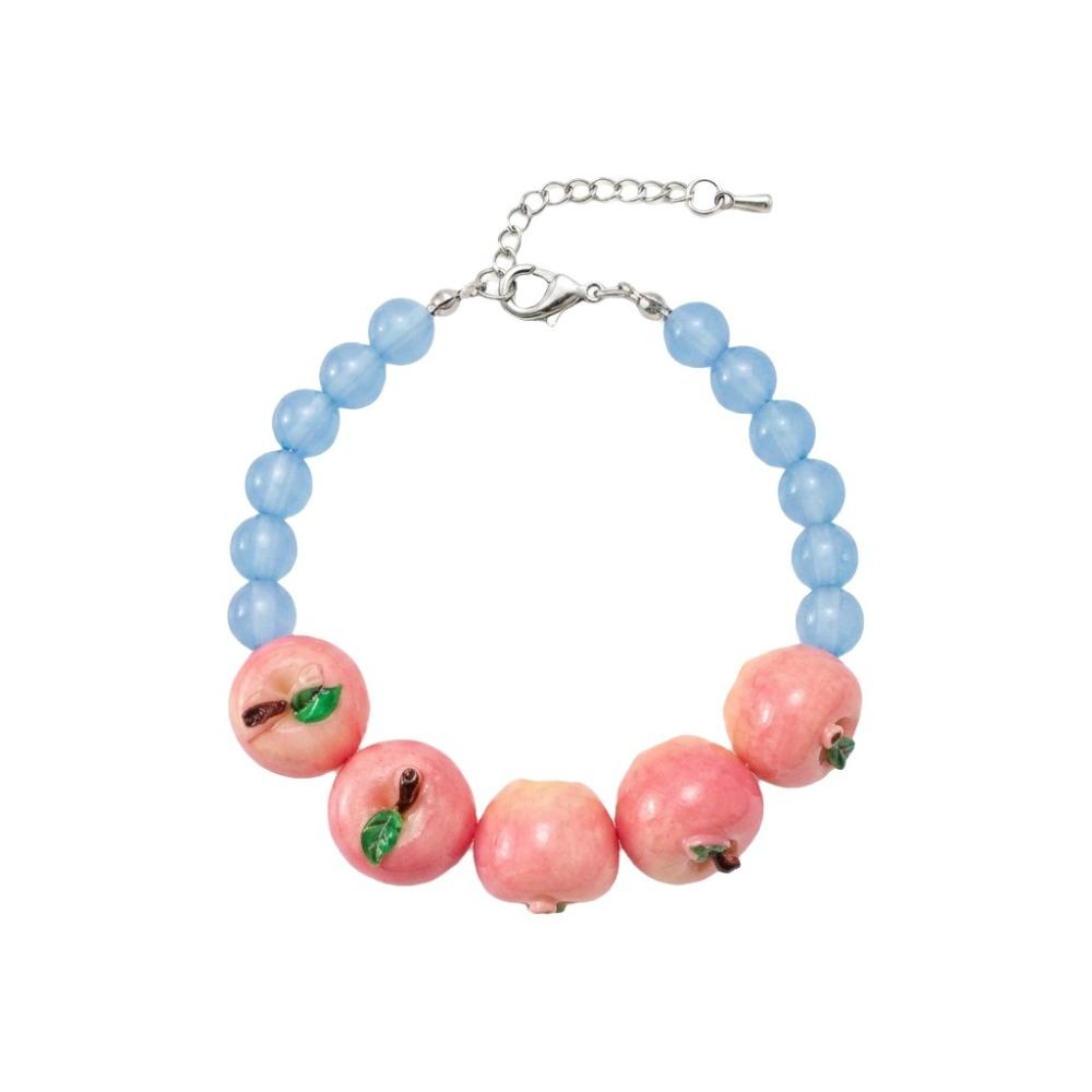 Colorful Beads Fruit Beaded Bracelet Exaggerated Stacked Bracelet Fashion Lemon Bracelet Party