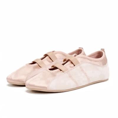 Модные новые атласные балетки в балетном стиле для женщин, милые и нежные слипоны Мэри Джейн