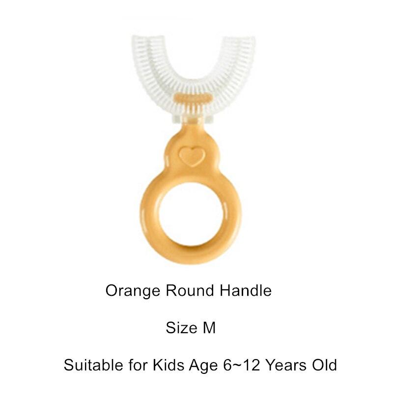 1 шт., детская зубная щетка U-образной формы, детская силиконовая зубная щетка для детей, ручная тренировочная щетка для зубов для малышей, щетка для чистки рта