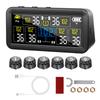 Professional TPMS 6 Sensors Truck Bus RV Solar Wireless Tire Monitor System