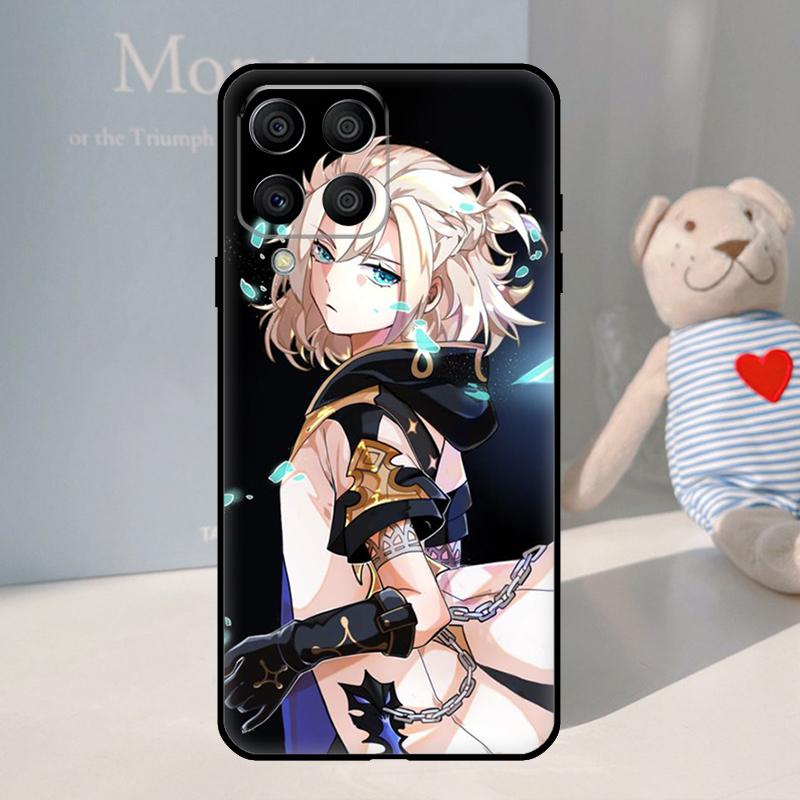 Чехол Albedo Genshin Impact для Samsung Galaxy M53 M13 M33 M12 M32 M52 M11 M21 M31 M35 M55 M15 M14 M34 M54 M06 M16