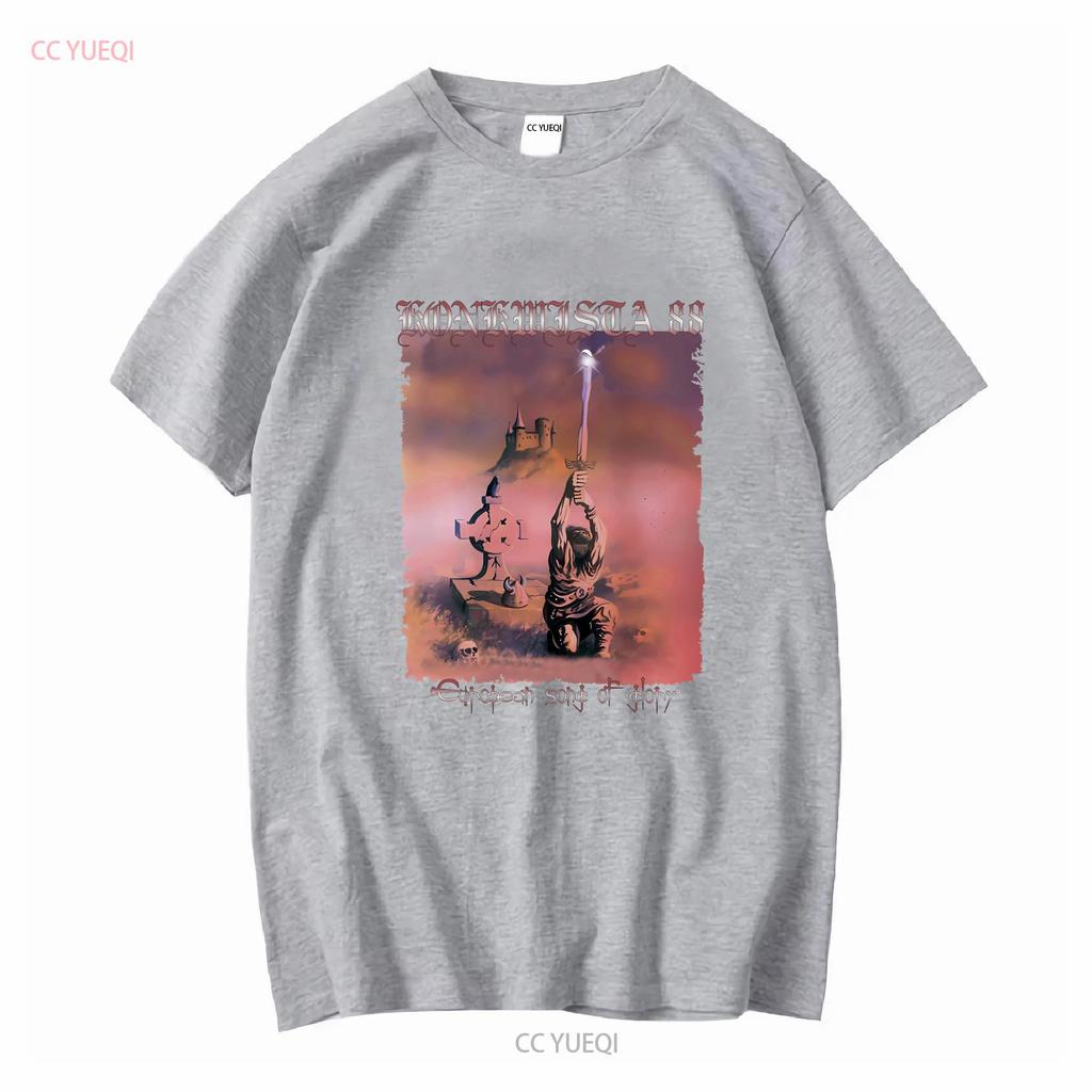 Новая Европейская Песня славы KONKWISTA 88 Классическая Футболка Мужская Женская S 5XL с длинным или коротким рукавом винтажная Стирка Дышащая Стильная