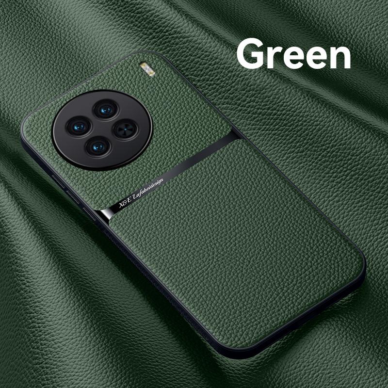 Чехол для Vivo X90 Pro Plus, роскошный кожаный чехол для телефона с магнитной подставкой для VIVO X90 X90Pro + бампер, противоударный автомобильный держатель, задняя крышка