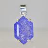 Fancy Cut 925 Sterling Silver 33.90 Ct Natural Sapphire CERTIFIED Gems Pendant MY.PD-178-NS