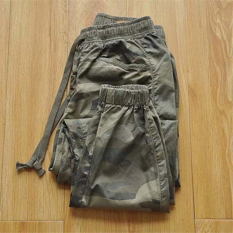 Быстросохнущие Легкие Дышащие Камуфляжные Джоггеры - Эластичная Талия, Летние Брюки Карго