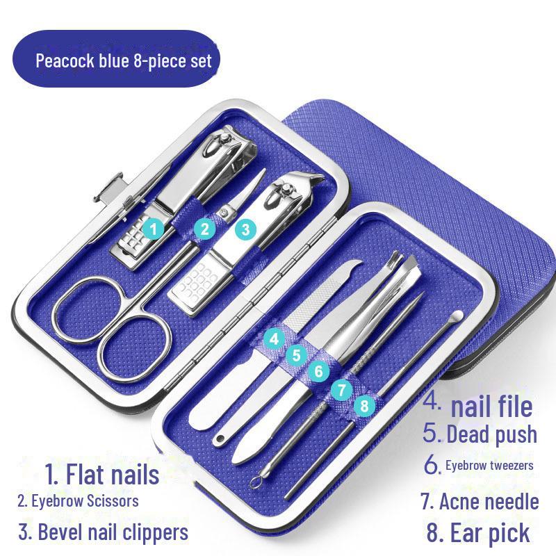 Набор из щипчиков и ножниц из нержавеющей стали для ухода за руками и ногами