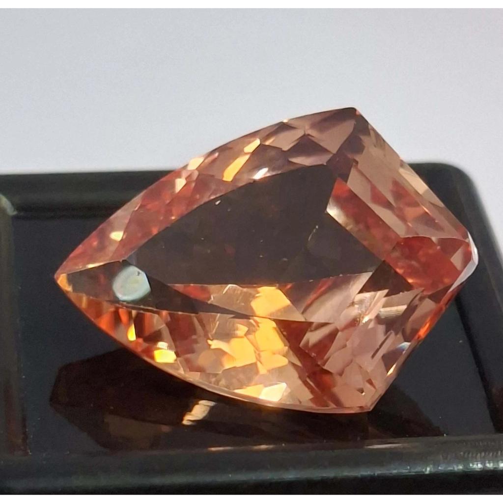 Beautiful Padparadscha Sapphire Natural Fancy Cut 20-22 Ct Certified Gemstone