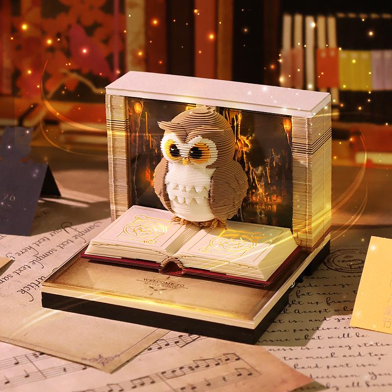 Harry Potter Magic Eagle 3D Paper Sculpture Sticky Notes Ornament