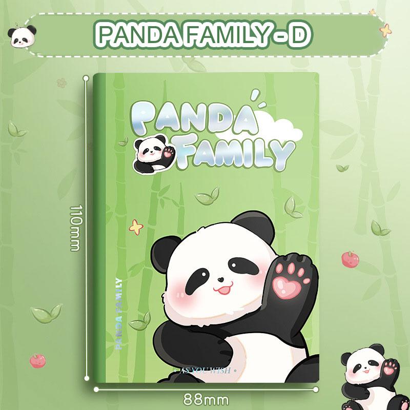Panda Family Pocket Book A7 Notebook Мини-блокнот Твердый переплет Справочник Студент Чистый черновик Блокнот
