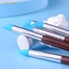 Набор из 5 силиконовых инструментов с мягкими наконечниками для работы с гончарной глиной для удаления следов и отпечатков пальцев