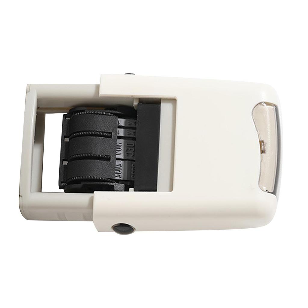 Date Stamp 25x2.8mm English Date Clear Imprint Quick Drying Adjustable Self Inking Stamp