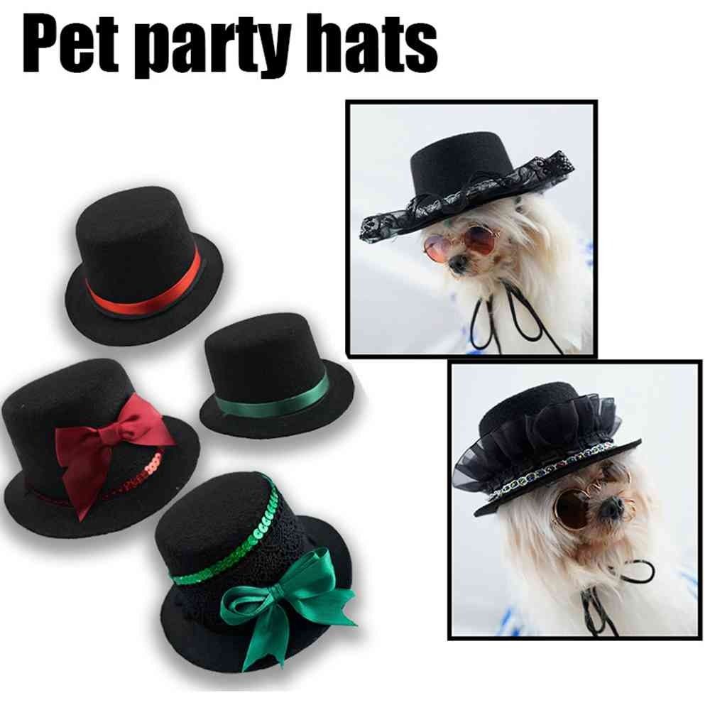 Pet Accessories Dog Costume Top Hat Party Cosplay Dogs Caps Headwear Pet Gentleman Hats Cowboy Hat