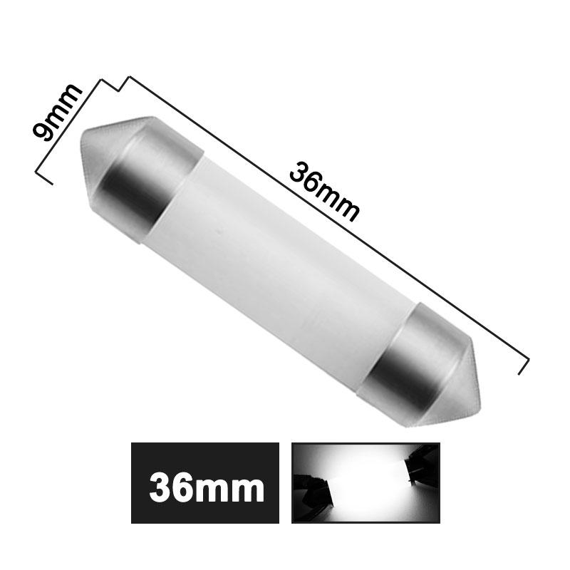 4/10 PCS C5W Festoon 31mm 36mm 39mm 41mm LED Bulbs COB 12V 6000K White Car Interior Dome Maps Reading Trunk Linse Plate Lights