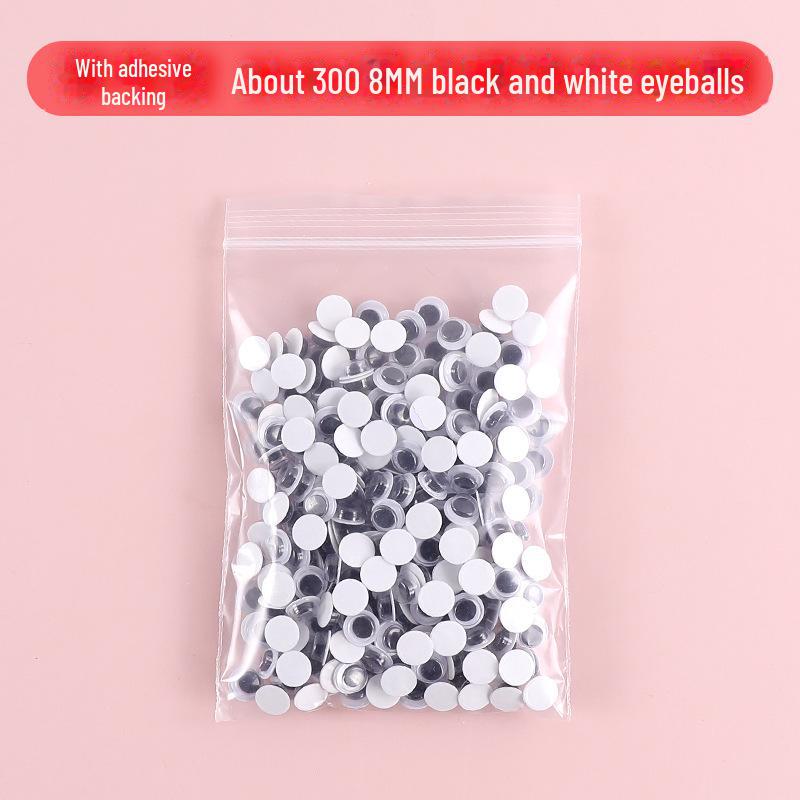 Красочные самоклеящиеся подвижные глаза с ресницами для поделок своими руками
