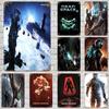 Игра Dead Space Винтажная жестяная табличка Декор для дома Настенный декор Искусство Настенный рисунок Декор для комнаты Декор Ретро Металлическая табличка Постеры для бара