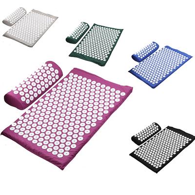 Лотос Массажер Подушка Шипы Коврик Боль в спине Домашний фитнес Снятие стресса Тренажерный зал Акупунктура Йога Коврик Расслабляющая Подушка Тело