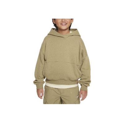 Nike Спортивная толстовка Icon Fleece Solid Color Loose Fit Kids Hoodies Khaki FJ6027-276