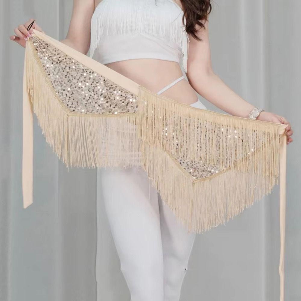 Long Tassel Belly Dance Waist Chain Creative Sequin Waist Chain  Costume Accessories