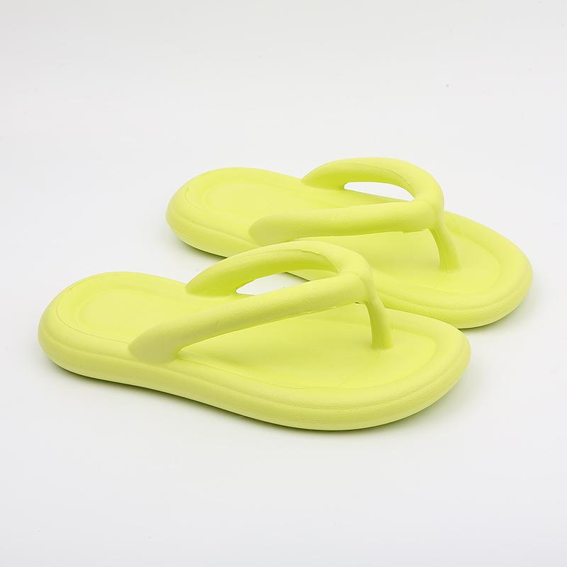 Женские шлепанцы вьетнамки плоские легкие удобные ЭВА дышащие праздничный стиль пляжные для душа летние 5 цветов 36-41