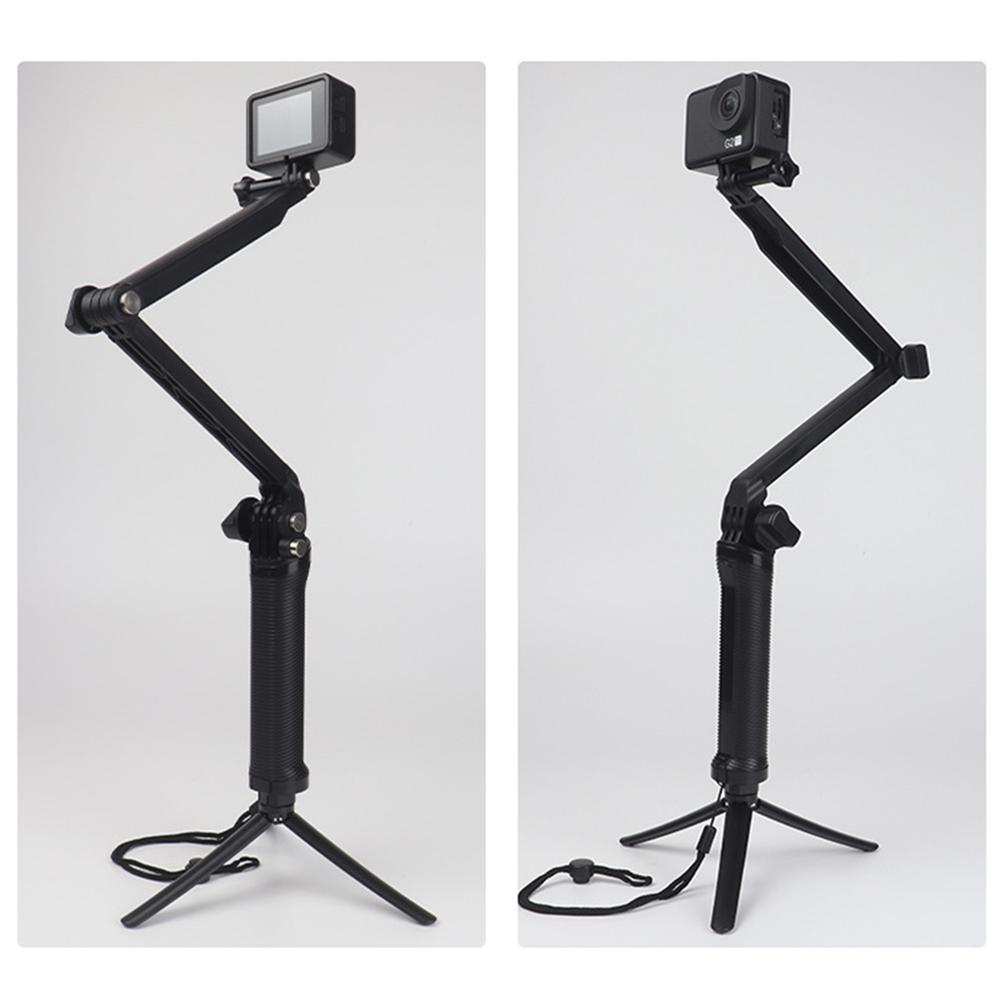 Extendable Selfie Stick Tripod Triangle Stable Structure Table Top Tripod Weight Bearing Take Vlog Monopod for GoPro Smartphone