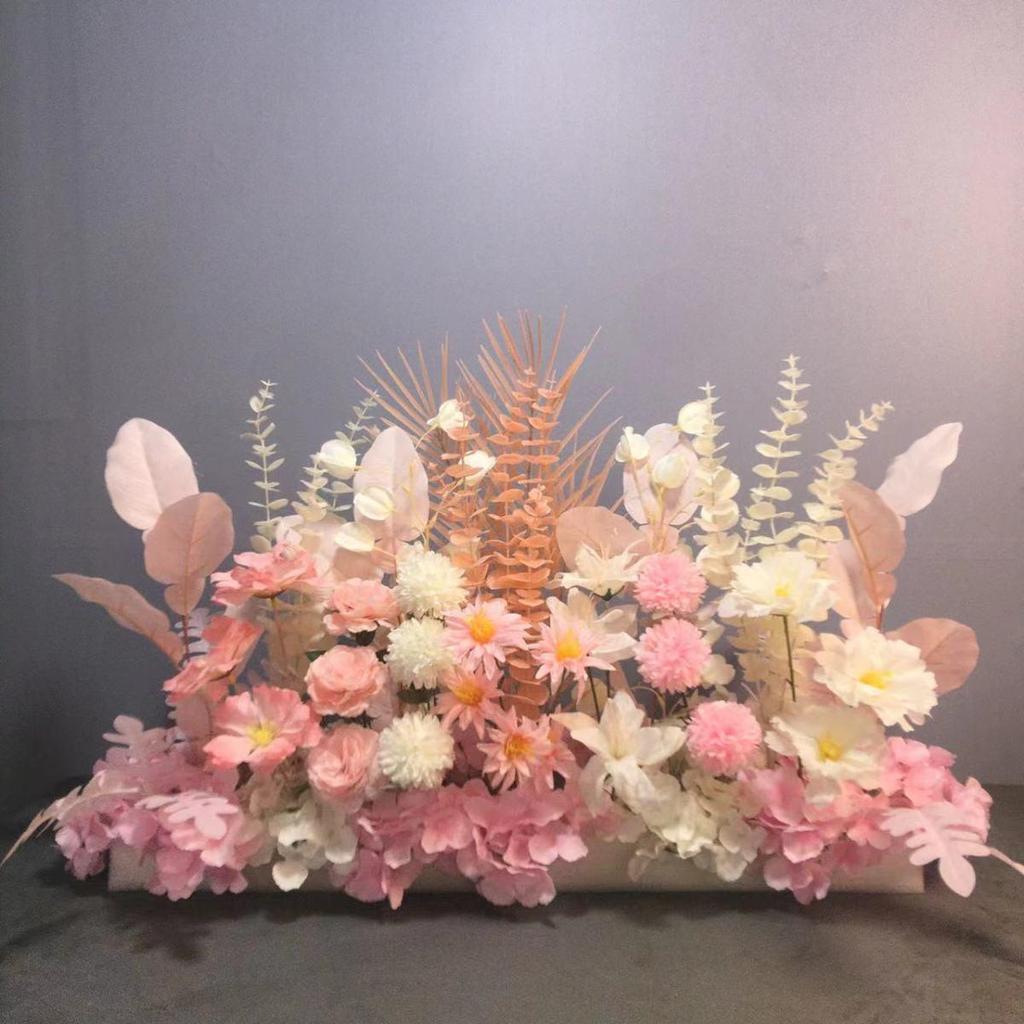 Большой набор для украшения свадебной дорожки и Т-сцены из шелковых цветов