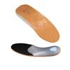 1 Pair Unisex Leather Orthotics Insole For Flat Foot Arch Support 25mm Orthopedic Silicone Insoles