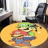 1pc Mario Office Round Area Rug, Under Office Chairs Bedroom Living Room Home Decor  a1022230