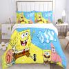 Spongebob Friends Adventure Print 3Pcs Bedding Setduvet Cover With 2 Bedropillowcase Home Birthday Gift