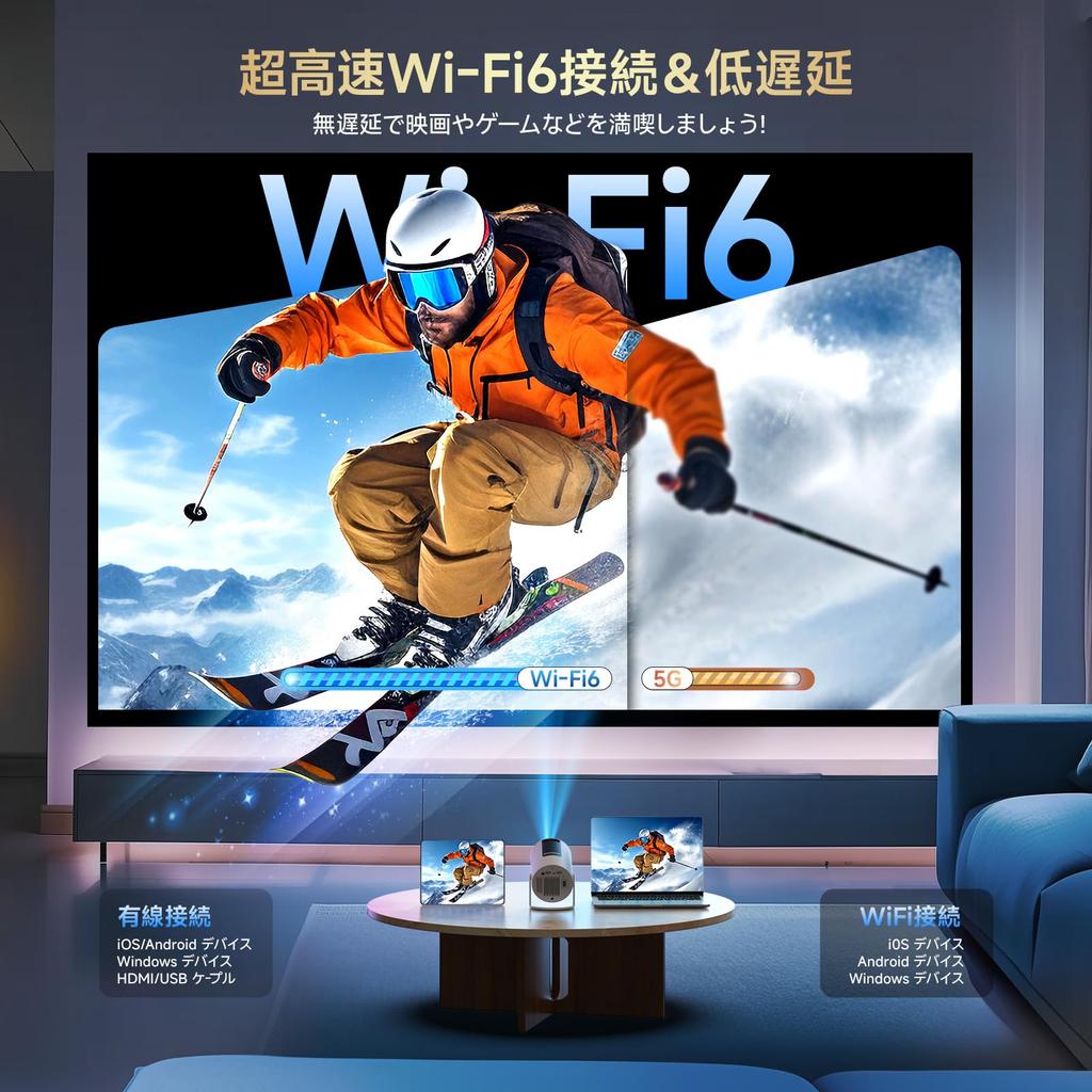 Небольшой проектор, выпущенный в ноябре. Интеллектуальное вращение. Автоматическая коррекция трапецеидальных искажений. 16000 лм. Высокая яркость. Совместимость с 4K. 1080P. 6. Мгновенное подключение.