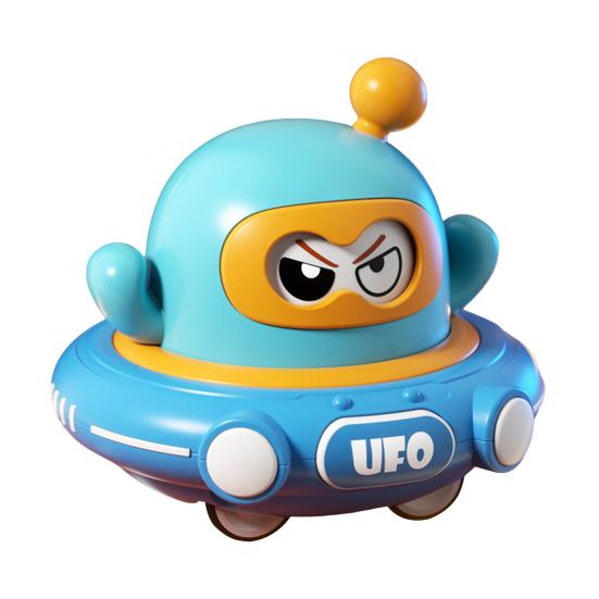 Игрушечная машинка НЛО с инерционным приводом, детская мультяшная ракета для малышей