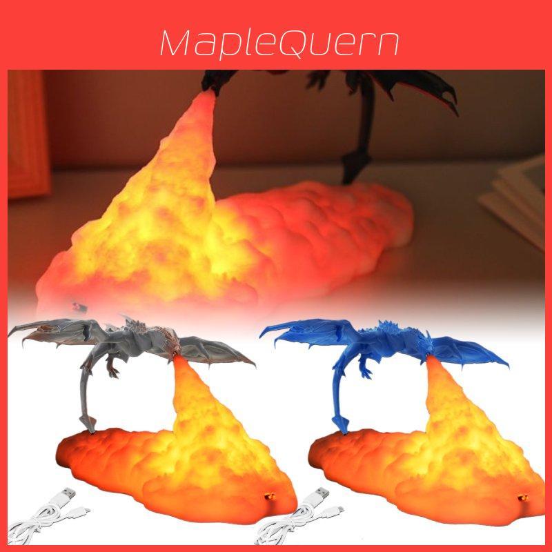 Креативный 3D-печатный светильник-дракон, светодиодный ночник, уникальный декоративный элемент для спальни
