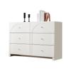 Chest of Drawers with 6 Drawers – White Chest of Drawers with Door and Drawers for Living Room and Bedroom, Dimensions: H82/B120/T40 cm
