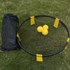 Mini Beach Volleyball Spike Game Balls Set Outdoor Team Sports Lawn Fitness Equipment Net With 3