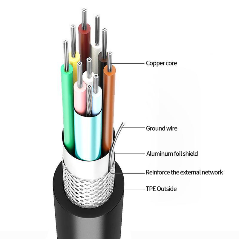 HdoorLink Кабель для быстрой зарядки Samsung Type C, шнур для быстрой зарядки, кабель для передачи данных для Samsung Galaxy S10 S9 S8 Note9 Note8 A80 A70 A60 A50 A40 A30 1,2 м