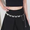 Fashionable Metal Waist Chain Versatile Butterfly Star Waist Chain Clothes Waist Decoration Belt Apparel Accessory for Women